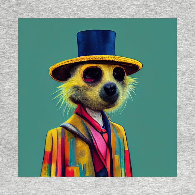 colourful meerkat 06 by heartyARTworks